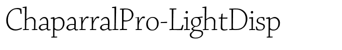 ChaparralPro-LightDisp