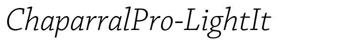 ChaparralPro-LightIt