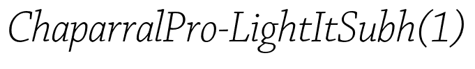 ChaparralPro-LightItSubh(1)