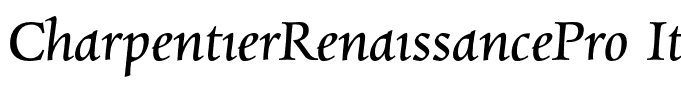 CharpentierRenaissancePro-Italic