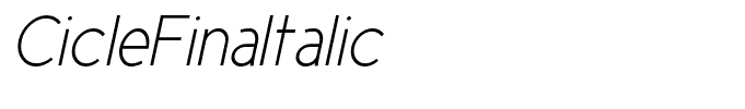 CicleFinaItalic