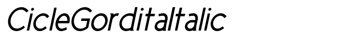 CicleGorditaItalic