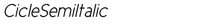 CicleSemiItalic