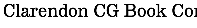 Clarendon CG Book Condensed