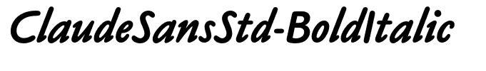 ClaudeSansStd-BoldItalic