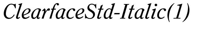 ClearfaceStd-Italic(1)