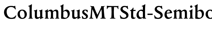 ColumbusMTStd-Semibold