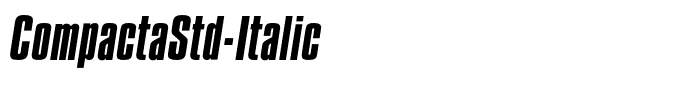CompactaStd-Italic