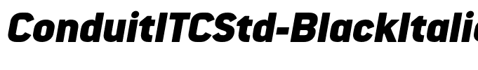 ConduitITCStd-BlackItalic