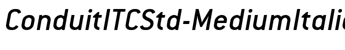 ConduitITCStd-MediumItalic