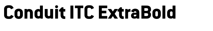Conduit ITC ExtraBold