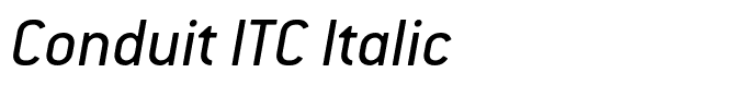 Conduit ITC Italic