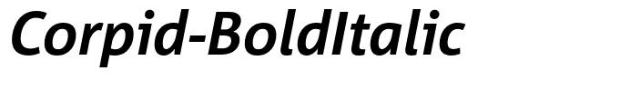 Corpid-BoldItalic