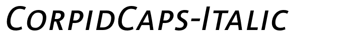 CorpidCaps-Italic
