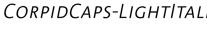 CorpidCaps-LightItalic