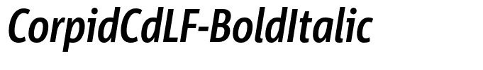 CorpidCdLF-BoldItalic