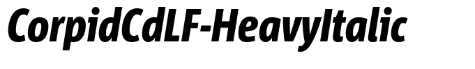 CorpidCdLF-HeavyItalic