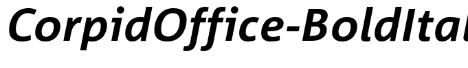 CorpidOffice-BoldItalic