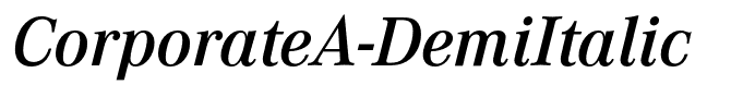 CorporateA-DemiItalic