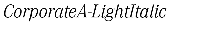CorporateA-LightItalic