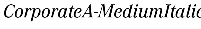 CorporateA-MediumItalic