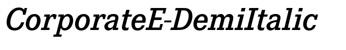 CorporateE-DemiItalic
