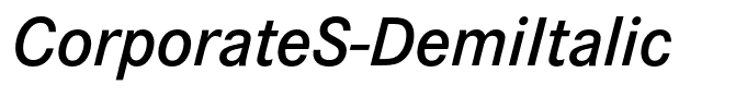 CorporateS-DemiItalic