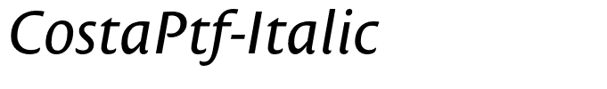CostaPtf-Italic