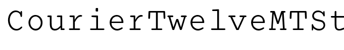 CourierTwelveMTStd