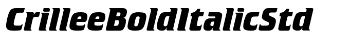 CrilleeBoldItalicStd