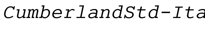 CumberlandStd-Italic