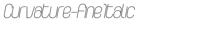 Curvature-FineItalic