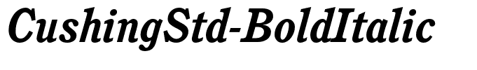 CushingStd-BoldItalic
