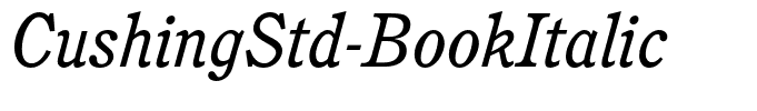 CushingStd-BookItalic