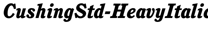 CushingStd-HeavyItalic