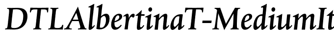 DTLAlbertinaT-MediumItalic