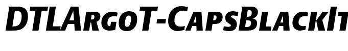 DTLArgoT-CapsBlackItalic