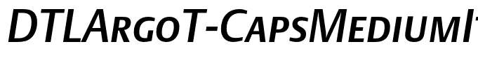 DTLArgoT-CapsMediumItalic