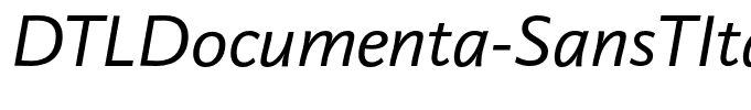 DTLDocumenta-SansTItalic