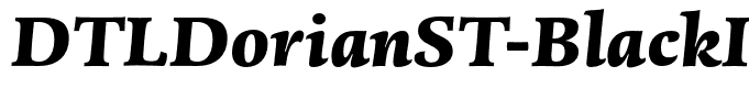 DTLDorianST-BlackItalic