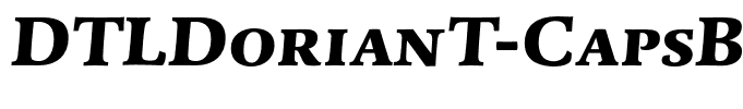 DTLDorianT-CapsBlackItalic