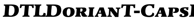 DTLDorianT-CapsHeavyItalic