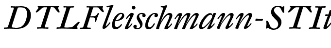 DTLFleischmann-STItalic