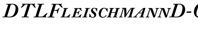 DTLFleischmannD-CapsMediumItalic