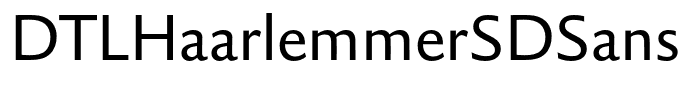 DTLHaarlemmerSDSans