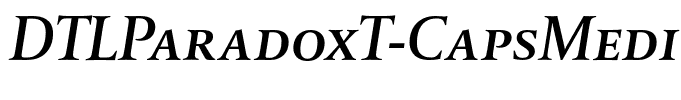 DTLParadoxT-CapsMediumItalic