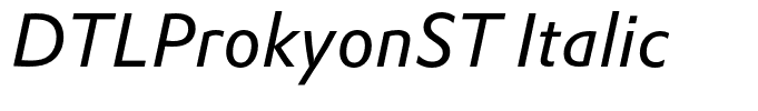 DTLProkyonST Italic
