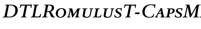 DTLRomulusT-CapsMediumItalic