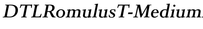 DTLRomulusT-MediumItalic