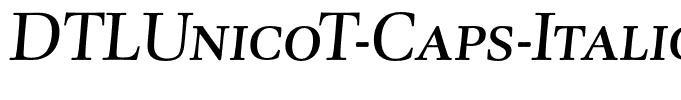 DTLUnicoT-Caps-Italic